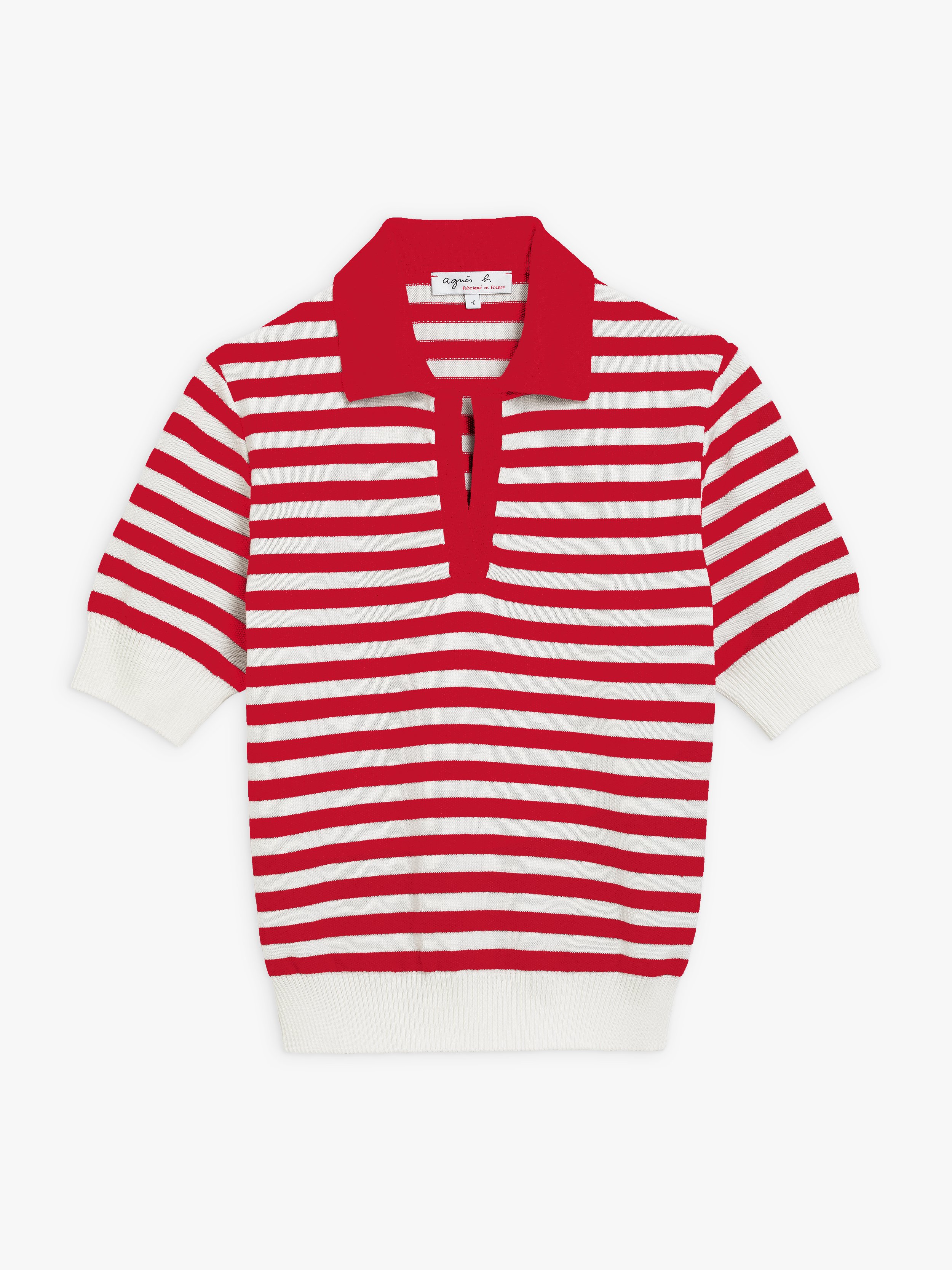red and white striped pris jumper
