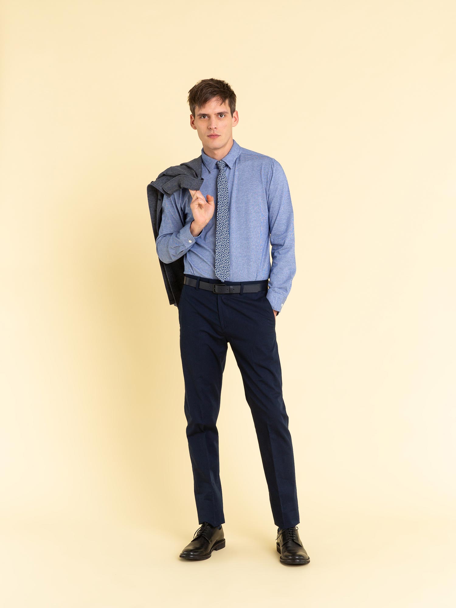 navy blue pants casual outfit men's