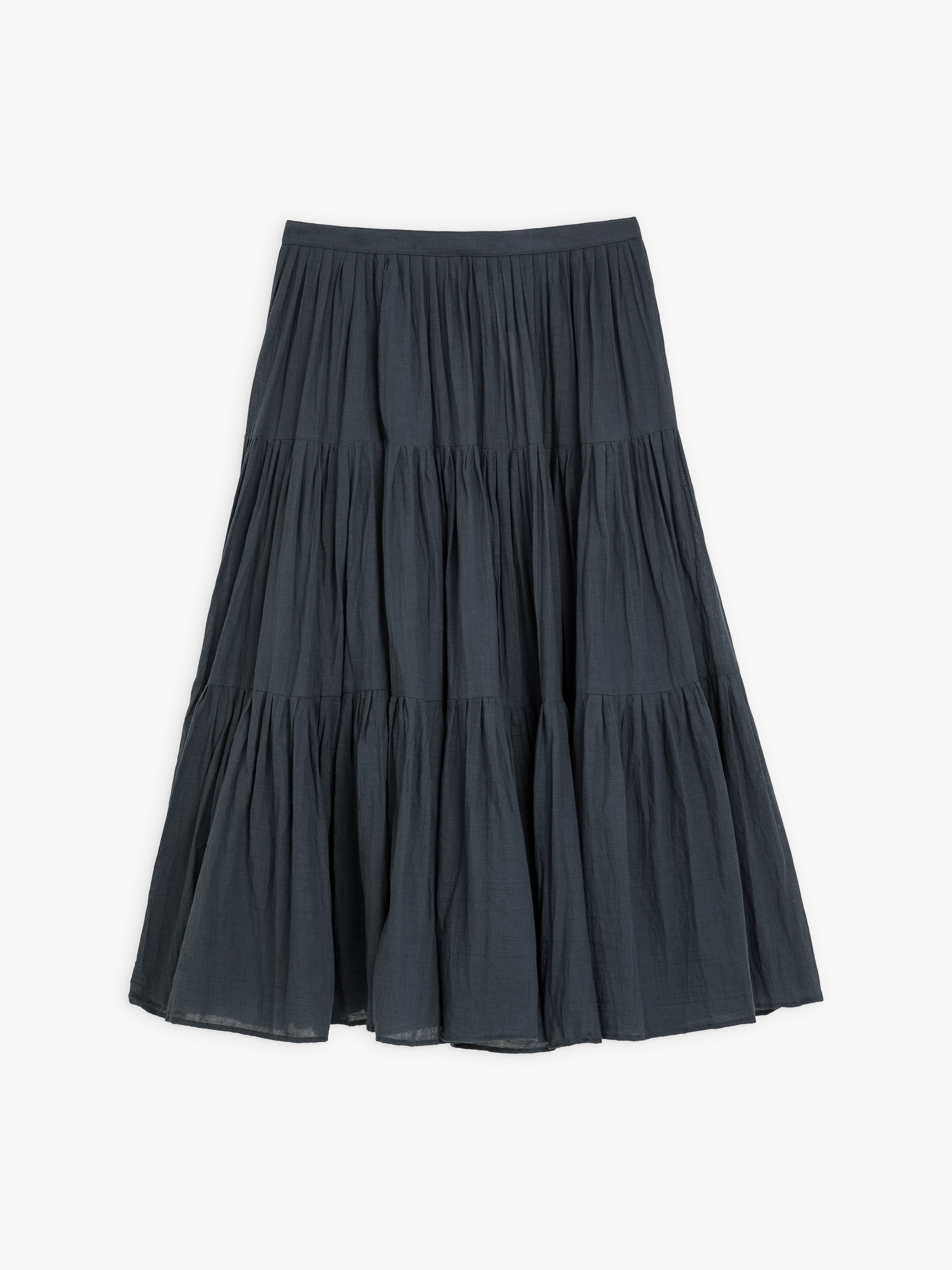 Tiered Snap Button Skirt - Women - Ready-to-Wear