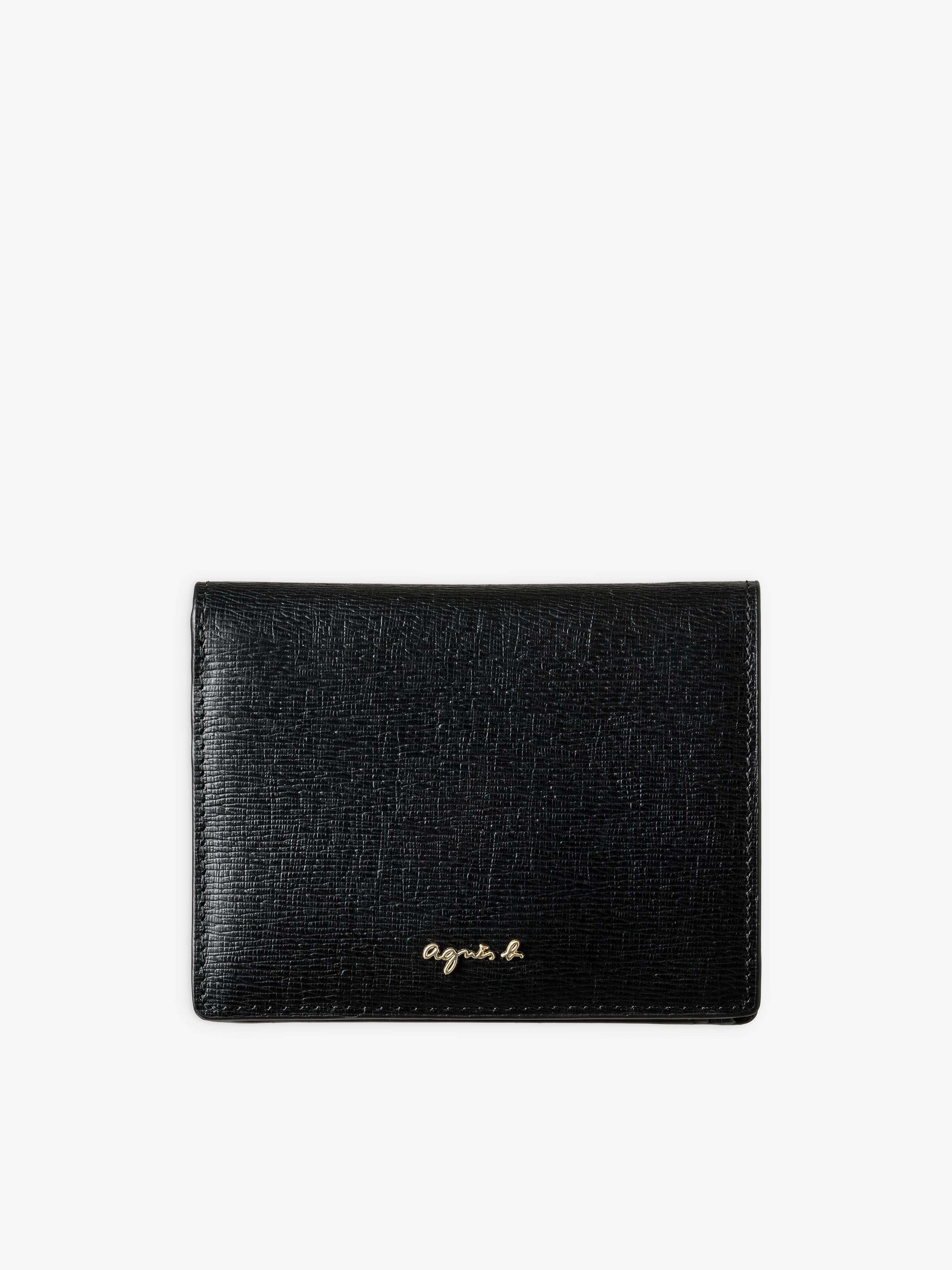 black saffiano leather wallet