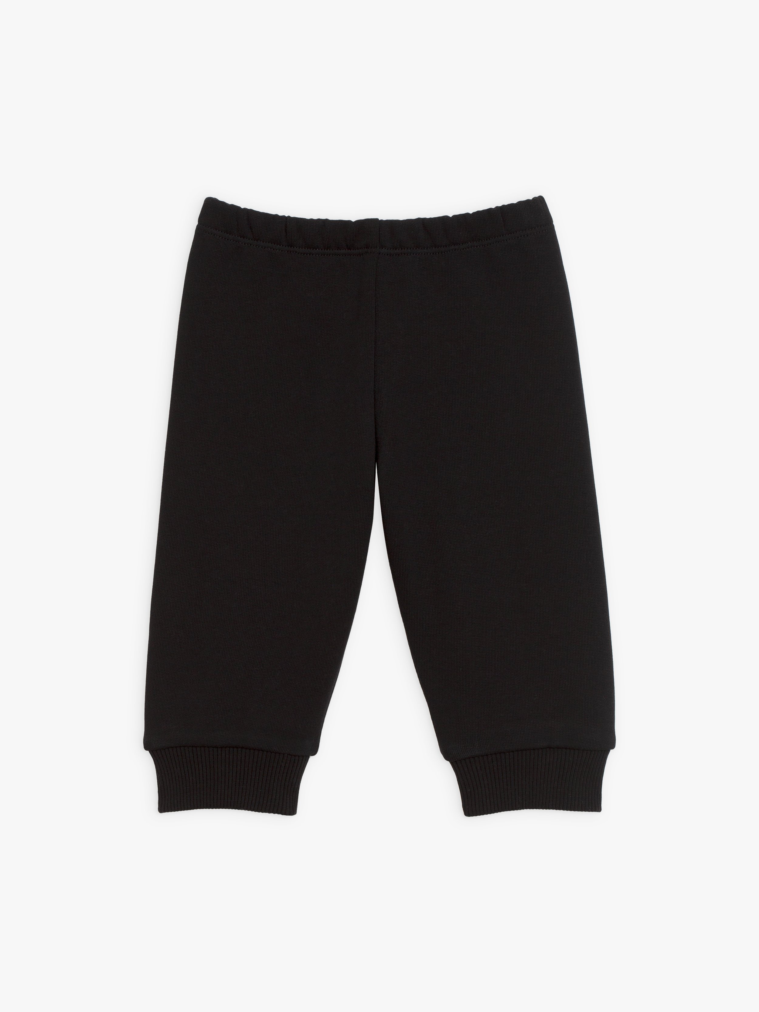 Turbo black cotton fleece trousers | agnès b.
