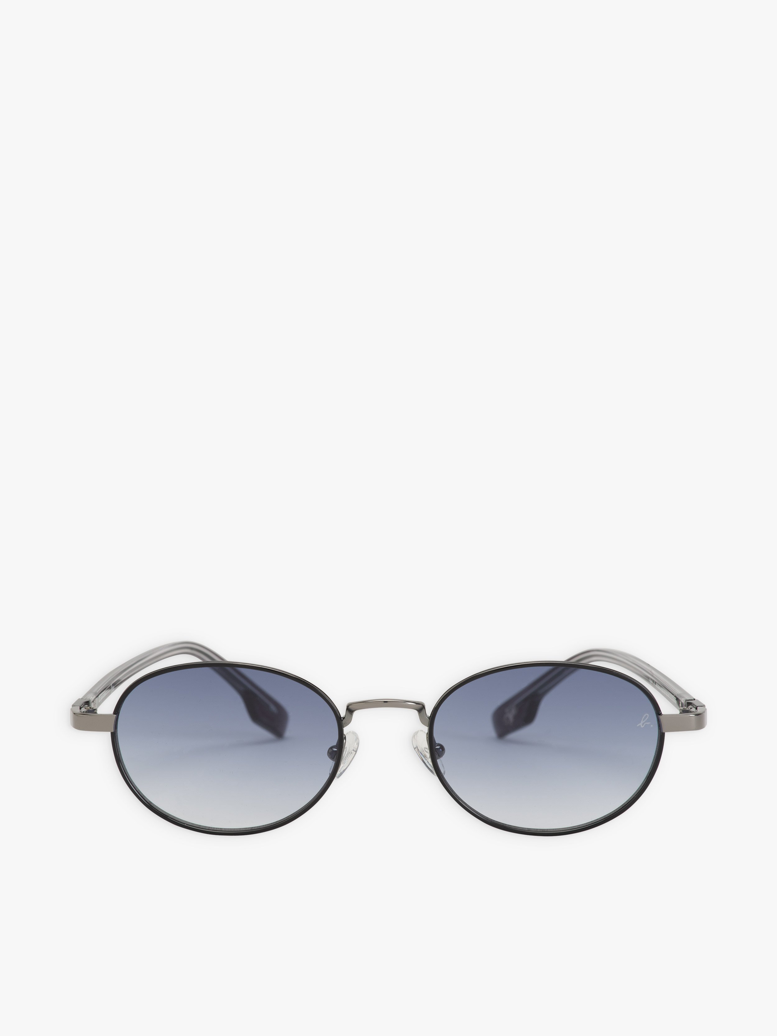 black and navy blue Leo unisex sunglasses | agnès b.