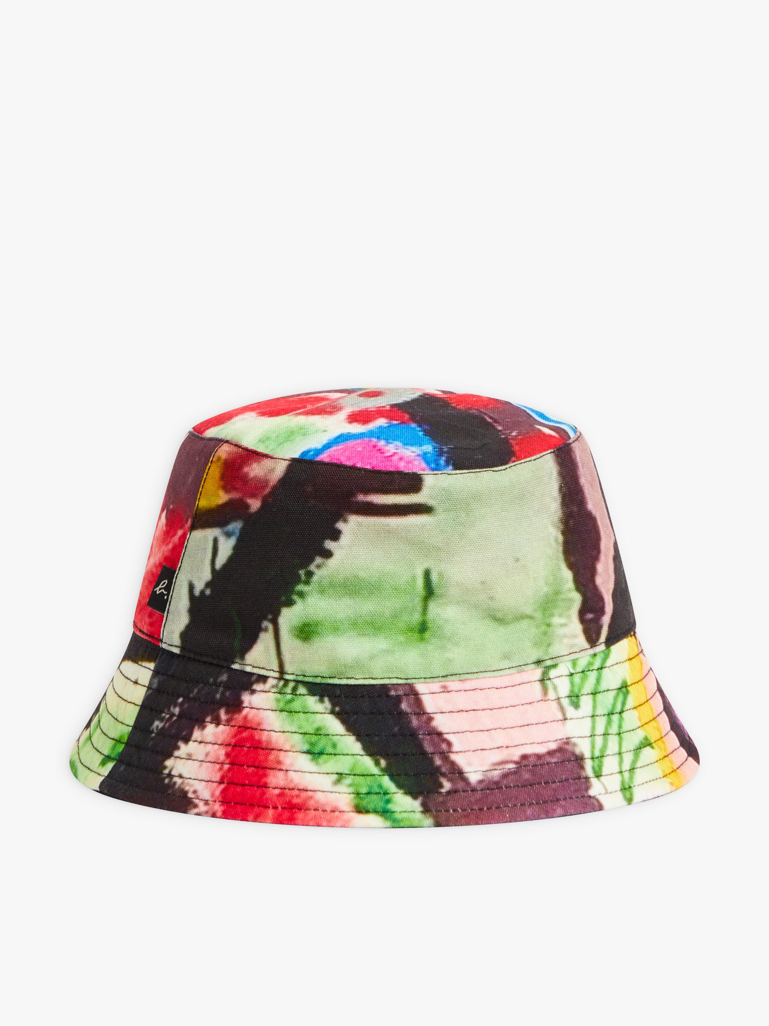 Cotton Reversible Bucket Hat with Artist Bishop - agnès B.