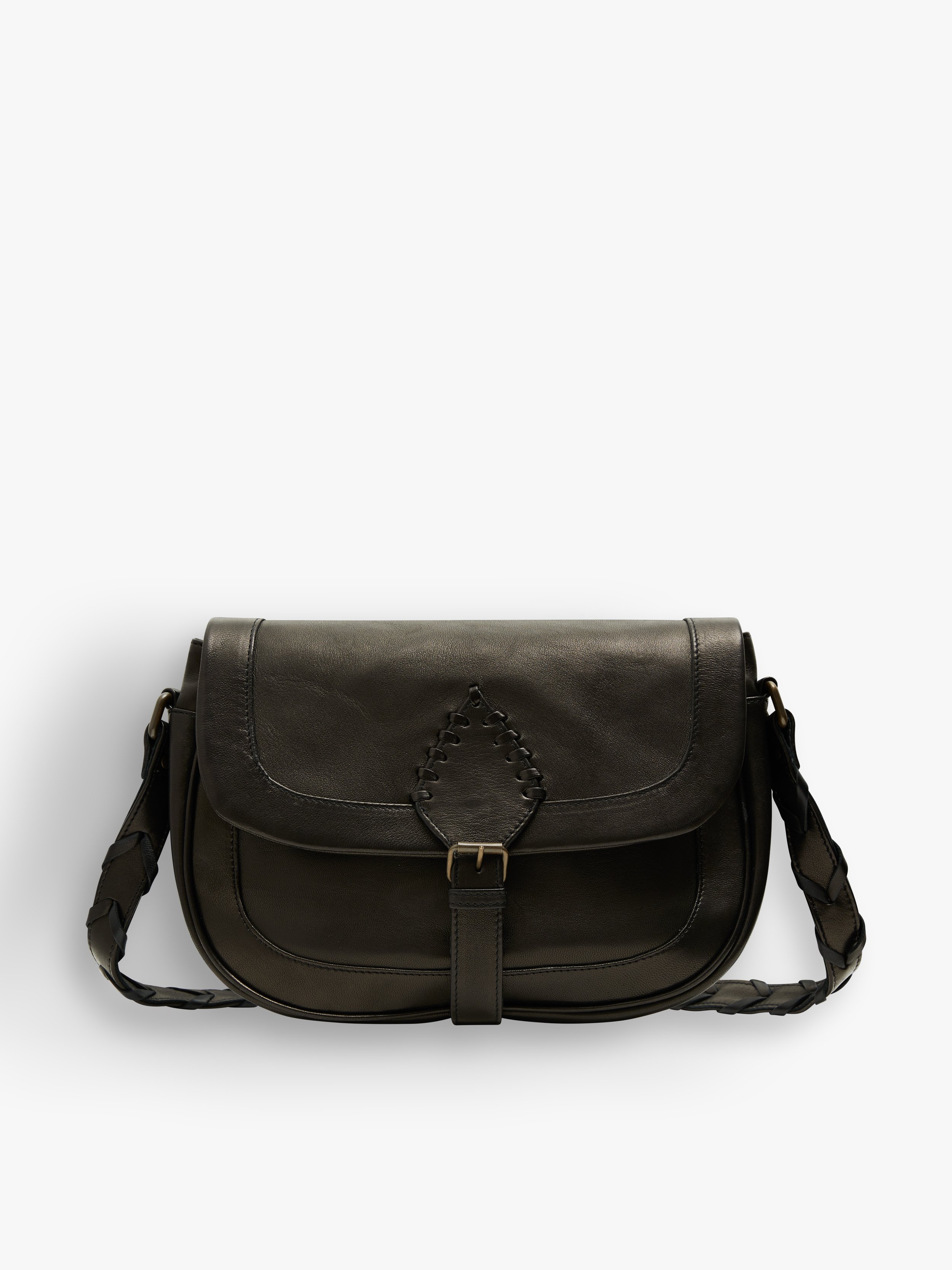black leather Marnie bis shoulder bag | agnès b.