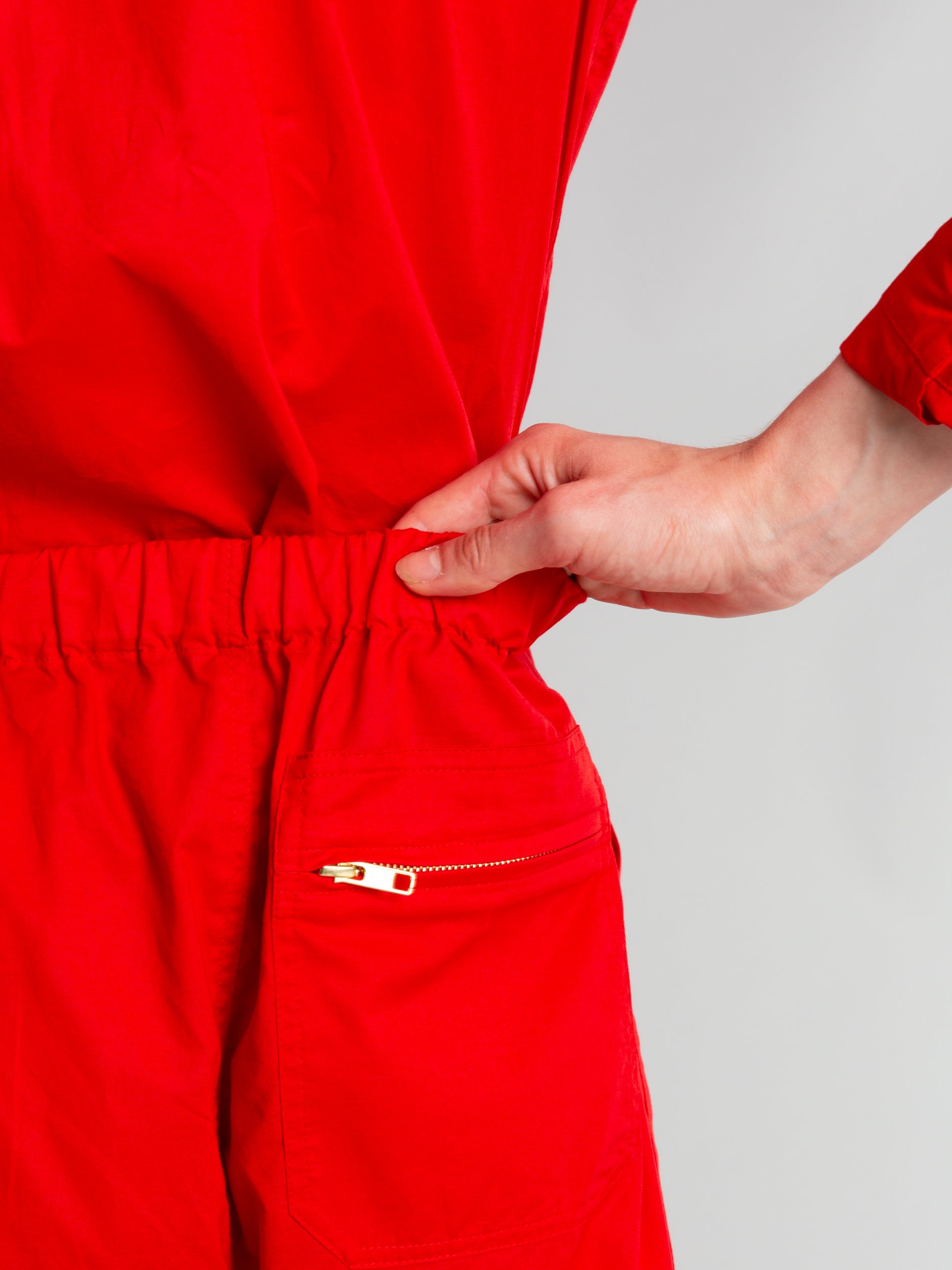 NECHOLOGY Womens Jumpsuits Red Romper Women Cotton Jumpsuit