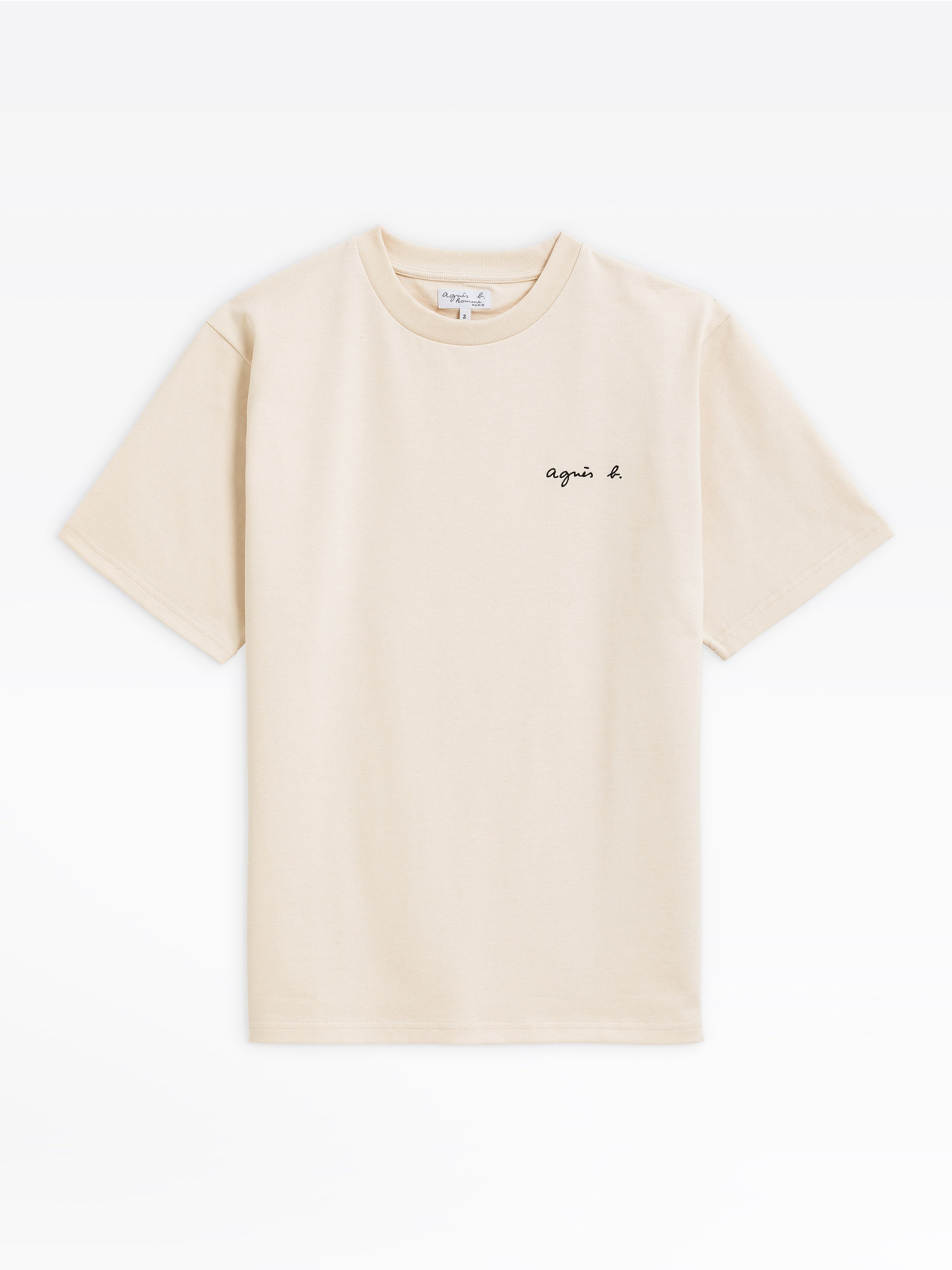 Inferior Snack Be excited off white thick cotton Christof t-shirt with agnès b. logo | agnès b.