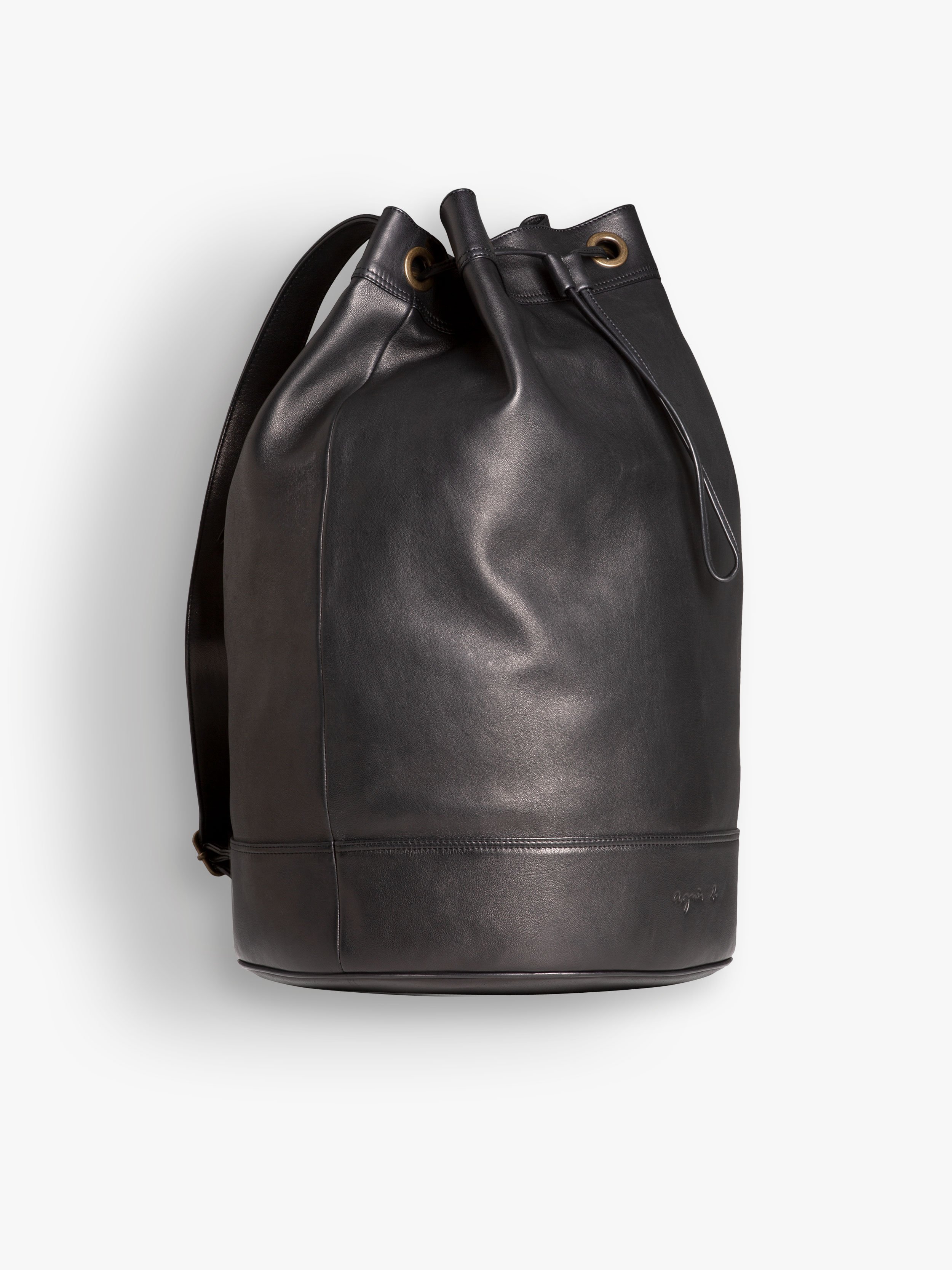 chanel black bucket bag