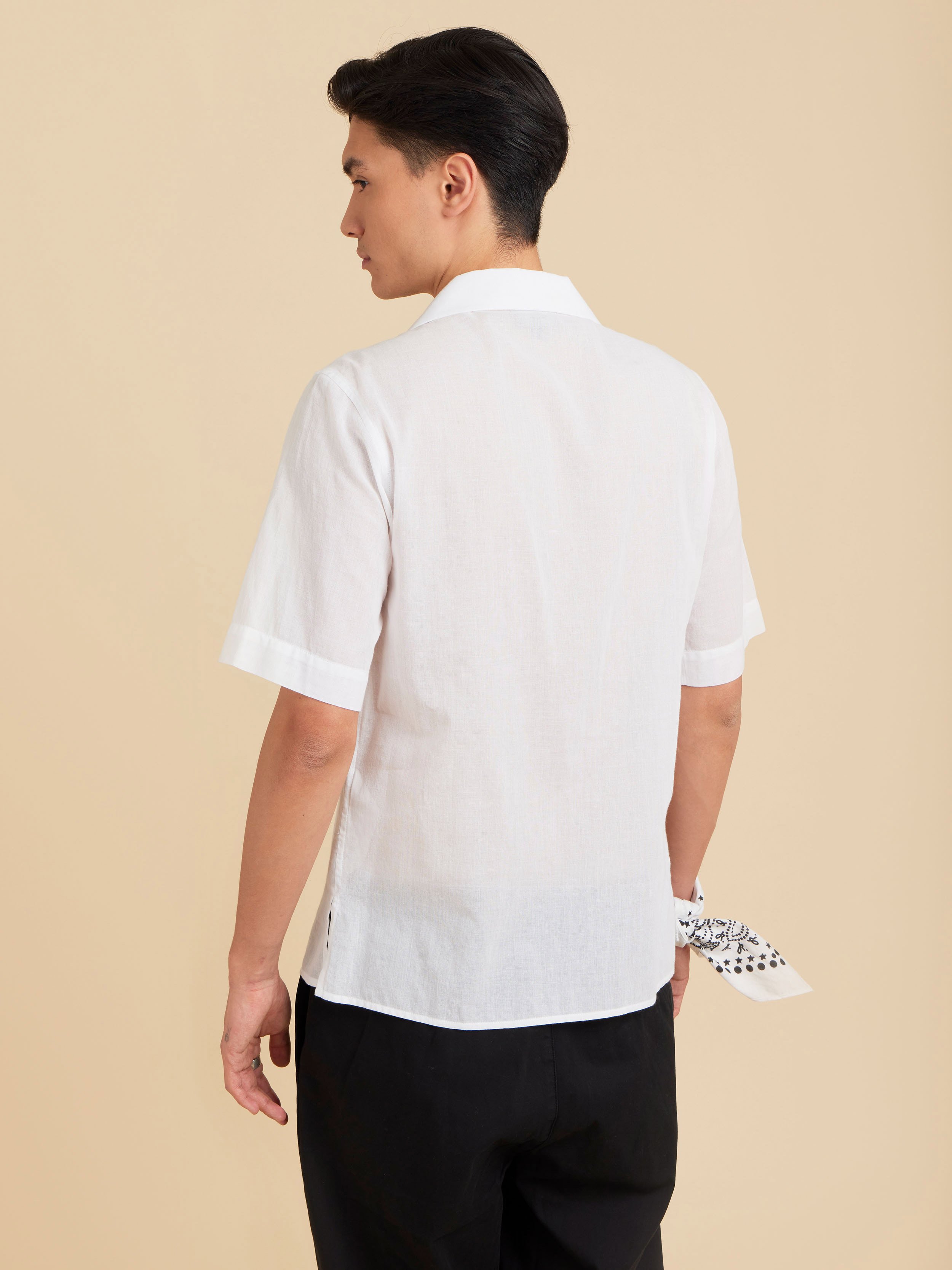 chemise Magnum en toile de coton blanc | agnès b.