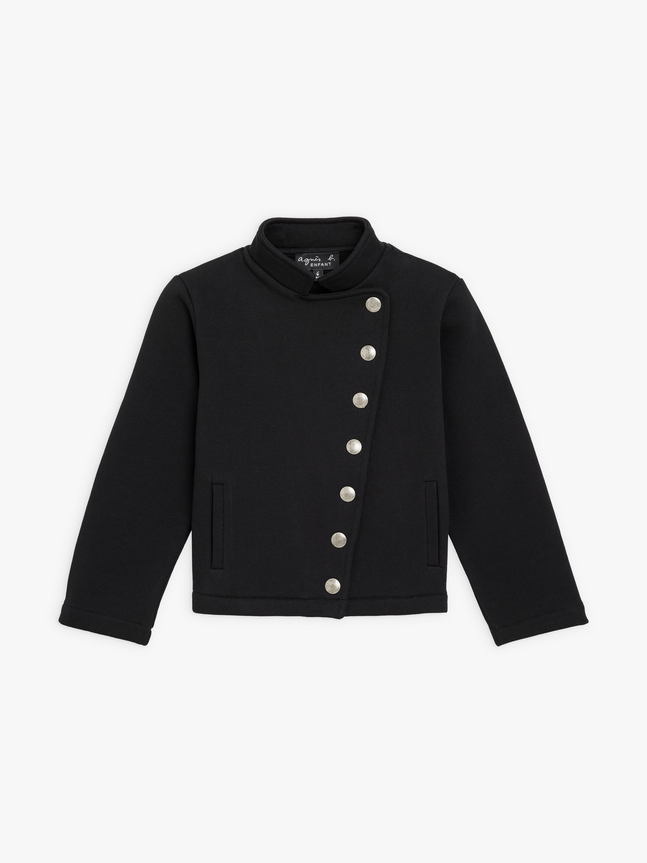 black cotton fleece Fifrelin jacket | agnès b.