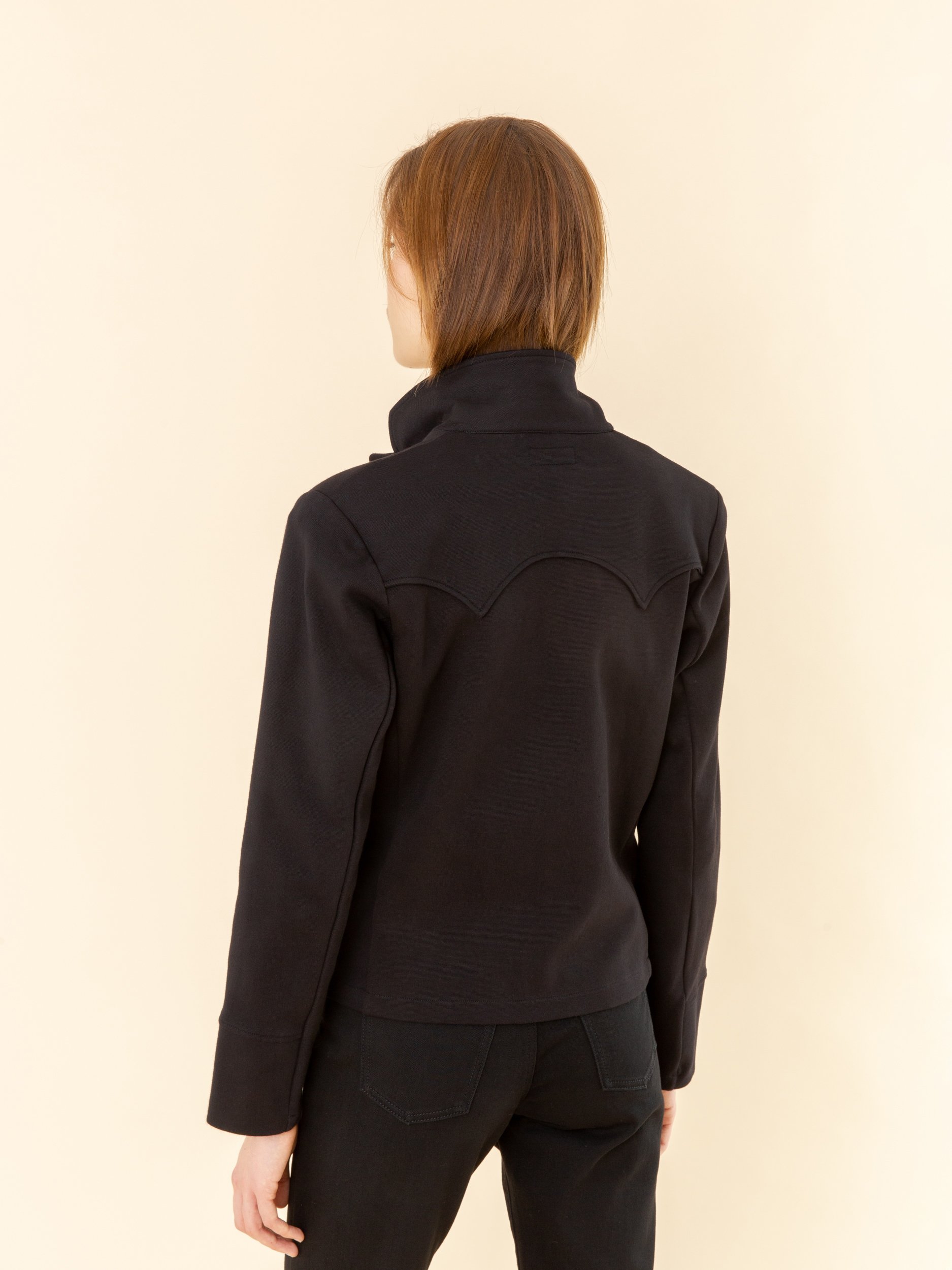 agnès b Cotton Black Western Jacket Womens Clothing Jackets Casual jackets 