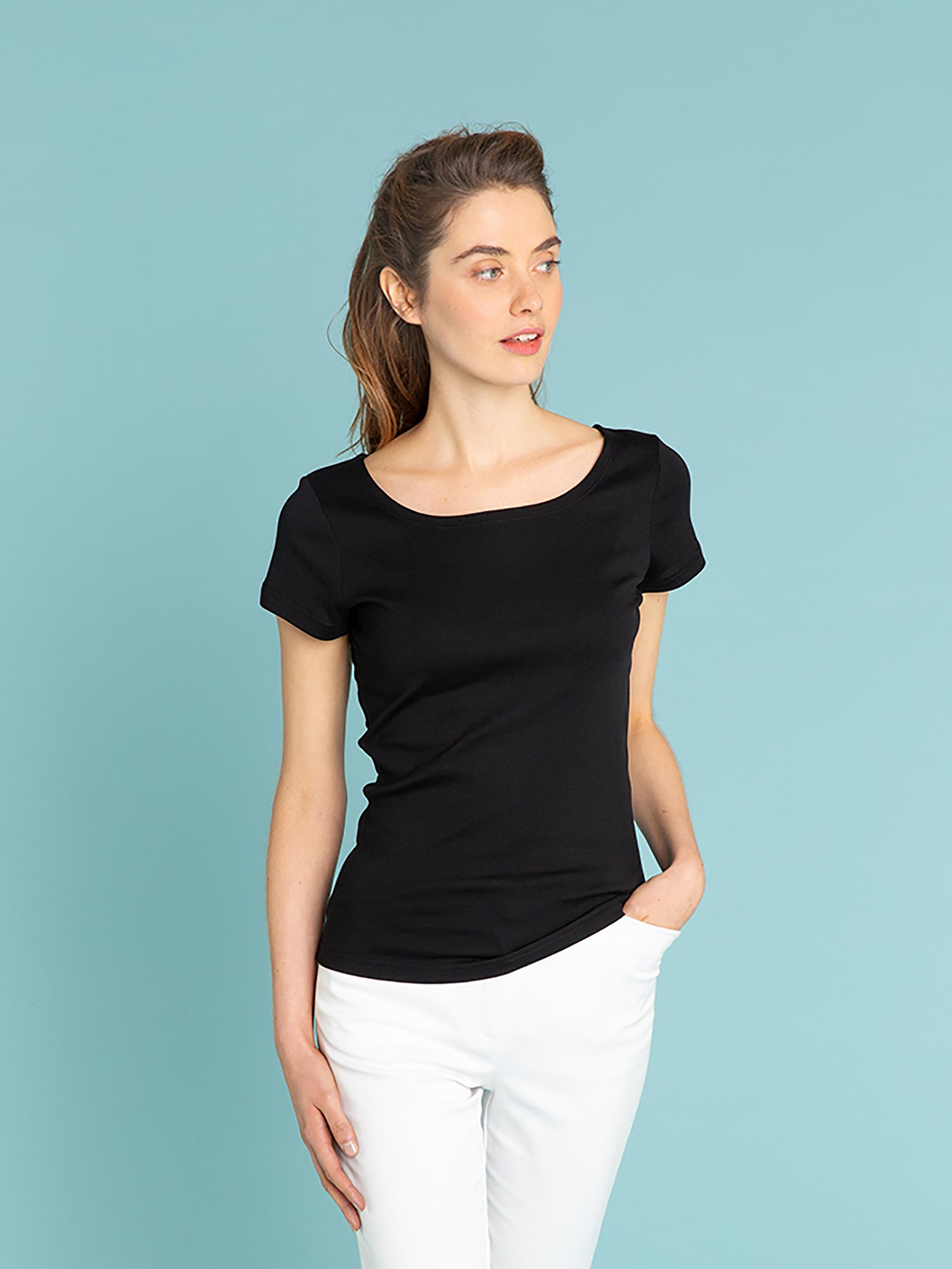 De eigenaar bed Relativiteitstheorie black short sleeve Le Chic t-shirt | agnès b.