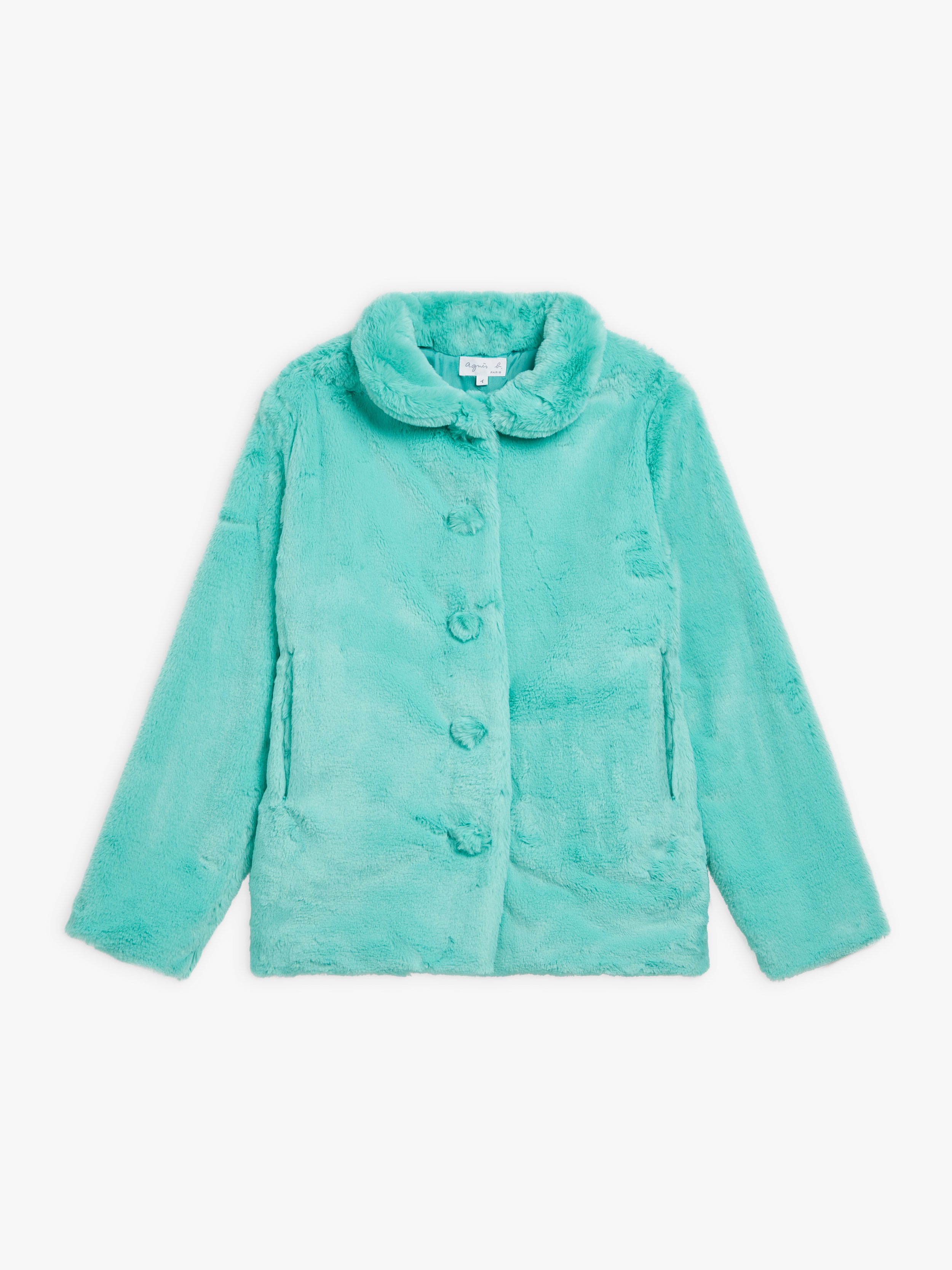 green New jacket carribean | Darcila fur agnès faux