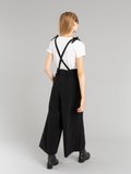 black To b. by agnÃ¨s b. trousers with removable straps_13