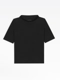 black high collar Phillis t-shirt_1