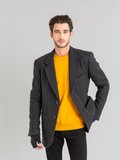 dark grey woolen New Godard jacket_11
