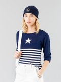 blue and white striped Star jumper_11