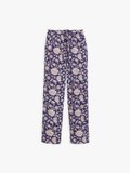 dark blue trousers with floral print_1
