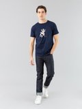 navy blue short sleeves Brando lizard t-shirt_12