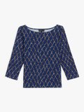 dark blue net pattern Ondine t-shirt_1