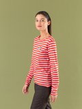 extra-long sleeves striped ultra t-shirt pink and red_13