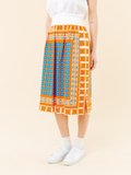 orange and blue geometric print skirt_12