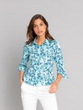 turquoise siloe shirt with roses print_13