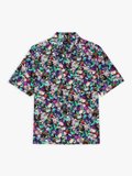 black and turquoise floral print Magnum shirt_1