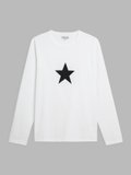 white long sleeves Coulos star t-shirt_1
