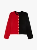 classic 2-colour black and red Oppo cardigan_1