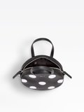 black round polka dots leather shoulder bag_3
