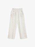off white and grey-beige striped Moulin trousers_1