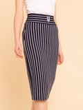navy blue striped ottoman carie skirt_11