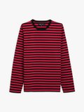 black and red long sleeves striped Coulos t-shirt_1
