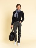 #1 men slim selvedge black jeans_11