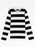 black and white wide striped Coulos t-shirt_2