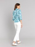 turquoise siloe shirt with roses print_12