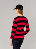 black and red Cool t-shirt with wide stripes_13
