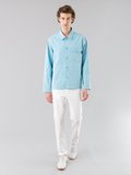 turquoise blue washed cotton overshirt_12