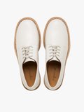 off white leather Zoe derby shoes_3