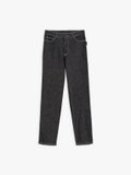 black #2 regular jeans with off white stitching _1