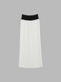 off white long pleated skirt_1