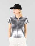 grey and off white striped Brando Zip t-shirt_11