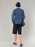 navy blue stretch cotton bermuda shorts_13