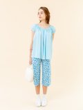 turquoise blue cheesecloth Ursule top_12