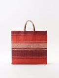 red striped raffia shopping bag_2