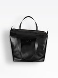 black leather cleliane shopping bag_2
