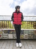 red and black agnÃ¨s b. with Pyrenex Azet unisex down jacket_6