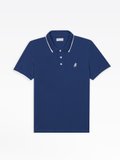 blue brÃ©sil polo shirt with embroidered lizard_1