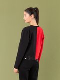 classic 2-colour black and red Oppo cardigan_14