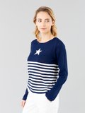 blue and white striped Star jumper_13